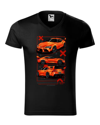 Koszulka V-neck - Toyota Supra GR MK5 A90