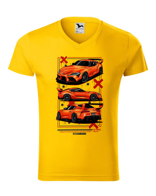 Koszulka V-neck - Toyota Supra GR MK5 A90